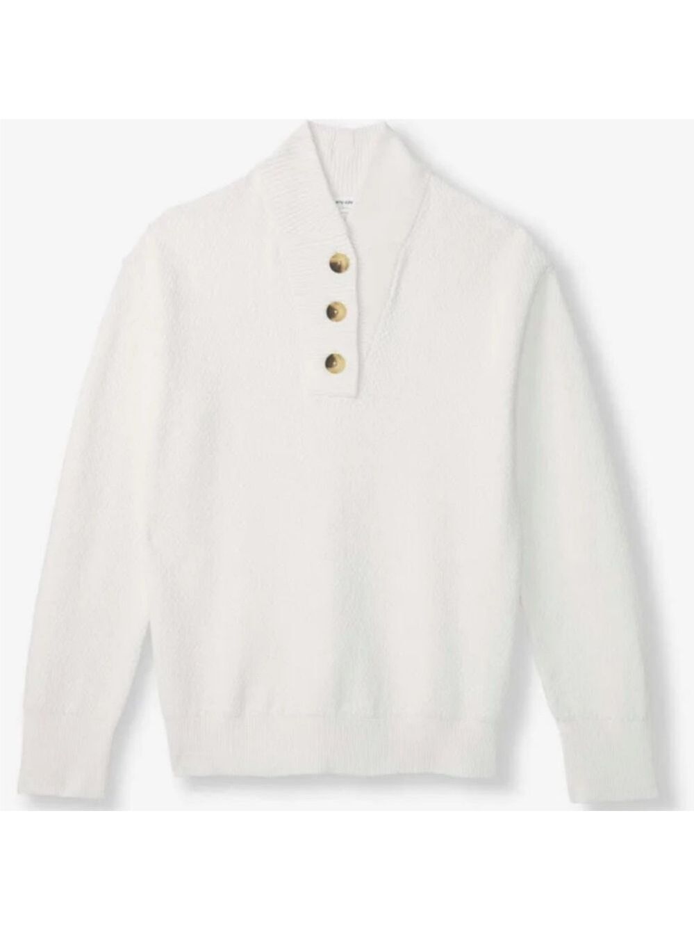 Tommy John Cream Sweater with Button Detail